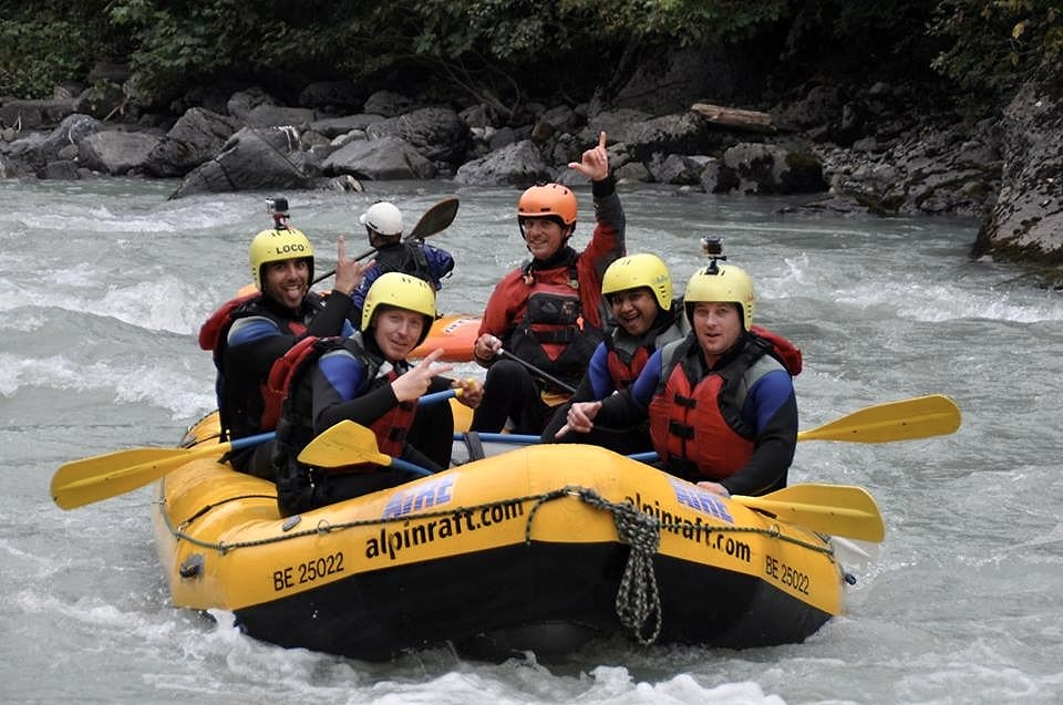 Adventure travel — white water rafting