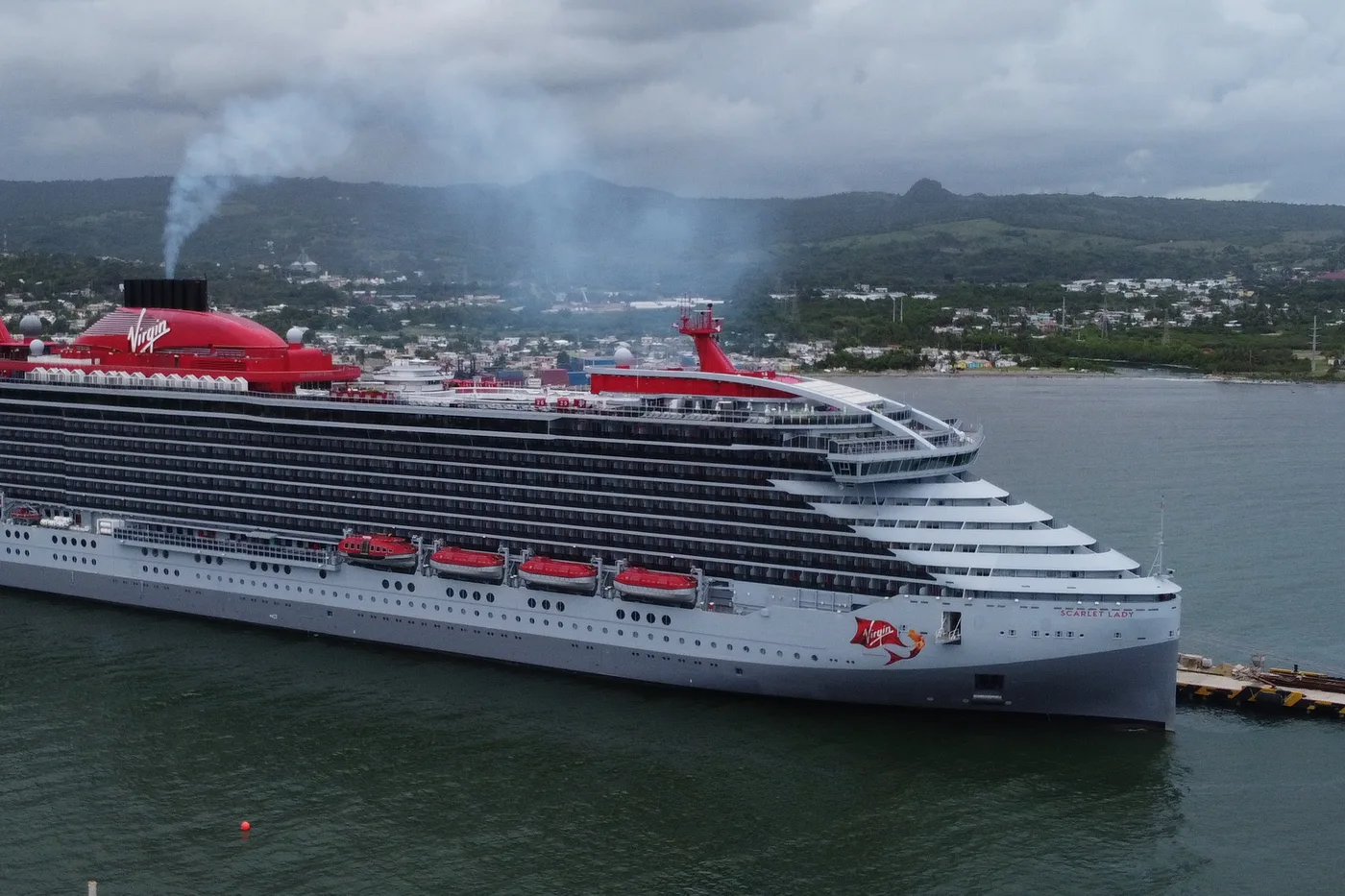 Scarlet Lady alongside in Puerto Plata, Dominican Republic