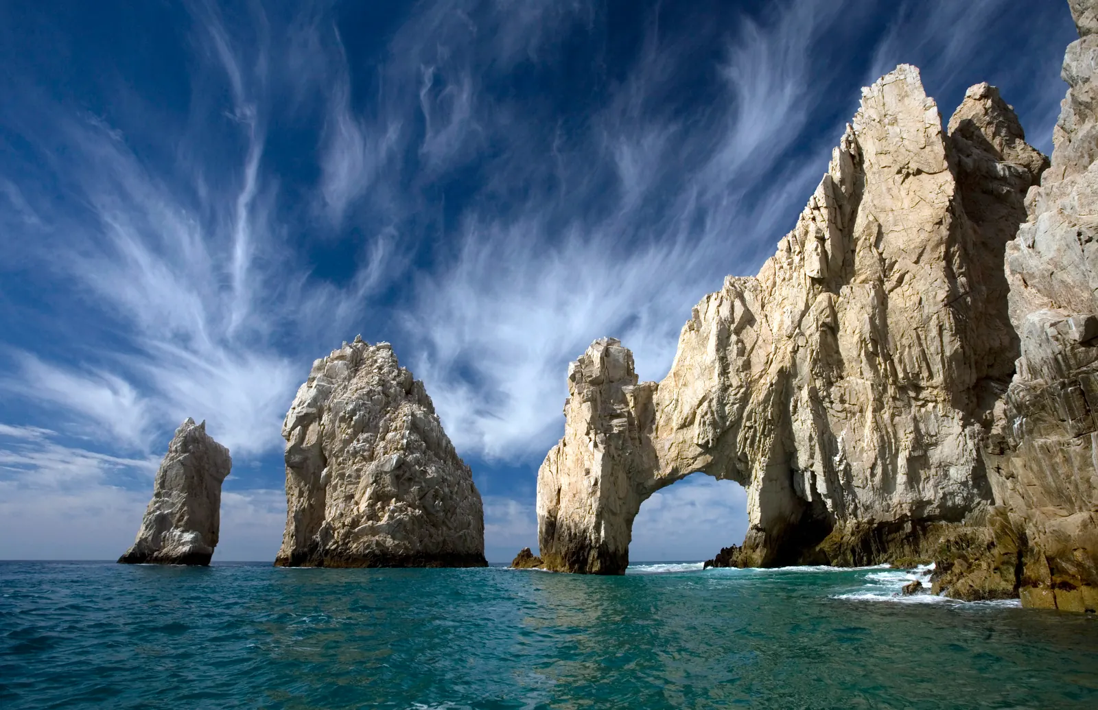 El Arco at Land's End, Cabo San Lucas — a natural rock arch rising from turquoise water at the tip of the peninsula