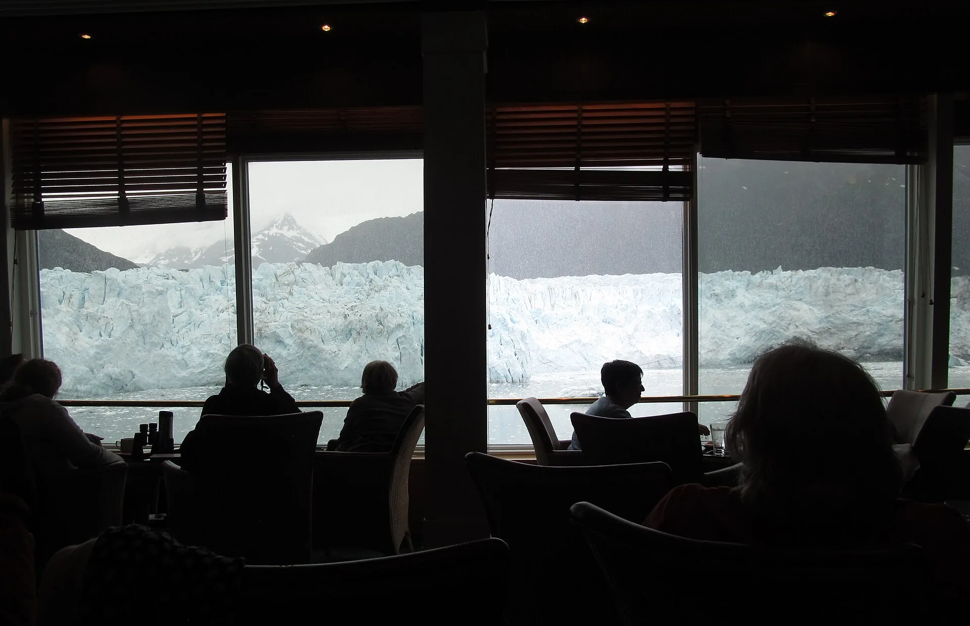 Margerie Glacier in Glacier Bay National Park, Alaska, seen from a cruise ship